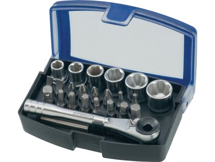 Súprava bitov/nástrčných kľúčov  24 dielov Drážkované/PH/PZD/T/ratch/6 nástrčných hlavíc (Farba 24 dielov, Veľkosť Štrbinová/PH/PZD/T/ratch/6 zásuviek)