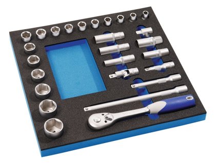 Modul na náradie  27 kusov 2/3-modul Nástrčné kľúče (Farba 27-dielny 2/3-modul, Veľkosť Nástrčný kľúč)