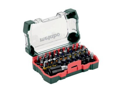 Sada bitov Torx 32 ks bitov d.25 mm s držiakom bitov65 mm S2 oceľ farebné označenie (Farba 32 ks bitov d.25 mm s držiakom bitov65 mm, Veľkosť S2 oceľ farebné označenie)