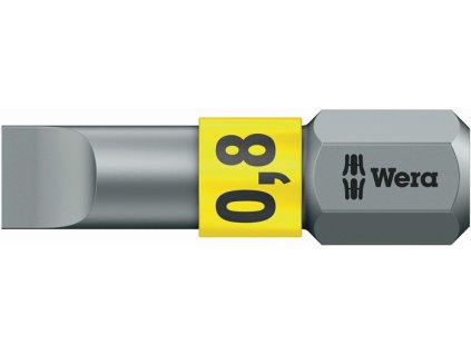 Bit 800/1 BTZ pre skrutky s drážkou 5,5 mm dĺžka 25 mm 1/4 ″ (Farba pre skrutky s drážkou, Veľkosť 5,5 mm Dĺžka 25 mm 1/4 ″)