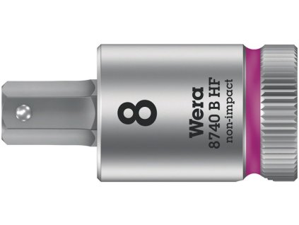 Skrutkovací bit 8740 B HF Šesťhranná objímka 3/8 Šírka cez rovinu 8 mm (Farba Šesťhranná objímka 3/8 ″, Veľkosť Šírka cez ploché drážky 8 mm)