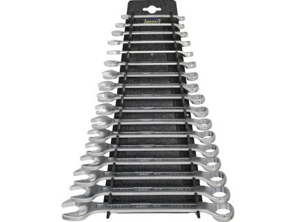 Sada kombinovaných kľúčov 603/17H 17-dielny kľúč so šírkou 6-24 mm Tvar B CV oceľ (Farba 17-dielny kľúč so šírkou 6-24 mm, Veľkosť Tvar B CV oceľ)