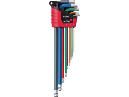 Sada šesťhranných skrutkovačov 369F 10-dielny držiak ErgoStar SW 1,5 - 10 mm (Farba 10-dielny držiak ErgoStar, Veľkosť SW 1,5 - 10 mm)