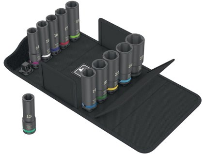 Sada nástrčných kľúčov 8790 C Hlboká súprava úderníkov 1 11-dielna 1/2 ″ dlhý, šesťhranný (Farba 11-dielna 1/2 ″, Veľkosť dlhý, šesťhranný)