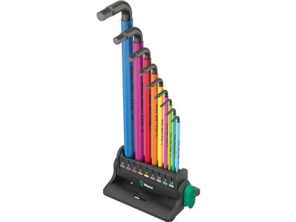 Sada šesťhranných kľúčov L 950/9 Hex-Plus Multicolour 3 10-dielna metrické (Farba 10 kusov, Veľkosť metrické)