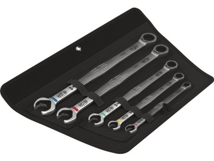 Sada kombinovaných račňových kľúčov WERA 05020380001 5-dielna Šírka plochých kľúčov 8-19 mm (Farba 5-dielny kľúč so šírkou 8 - 19 mm)