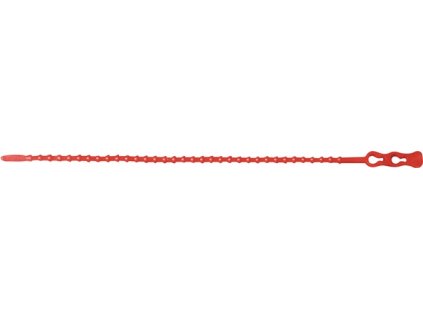 Viazacie pásky na káble CLICKTIE Dĺžka 650 mm Šírka 5,6 mm Polyetylén červená (Farba Dĺžka 650 mm Šírka 5,6 mm, Veľkosť Polyetylén červená)