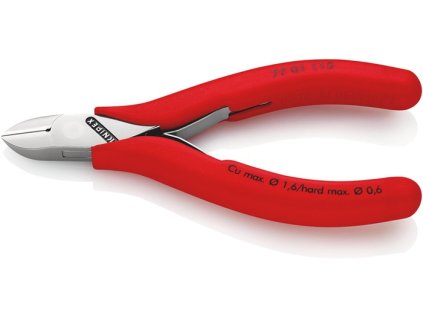 Diagonálne frézy na elektroniku  Dĺžka 115 mm Tvar 0 skosené áno plastový povlak (Farba Dĺžka 115 mm Tvar 0, Veľkosť skosený áno plastový povlak)