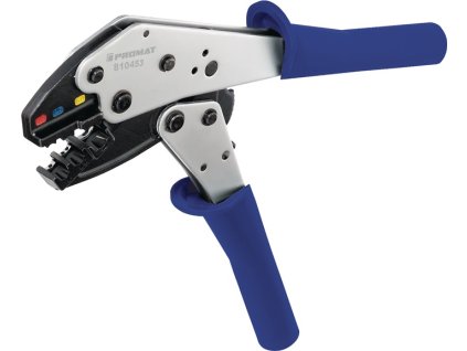 Krimpovacie kliešte PROMAT dĺžka 235 mm (Farba Dĺžka 235 mm, Veľkosť 0,5 - 6 (~AWG 20... 10) mm²)