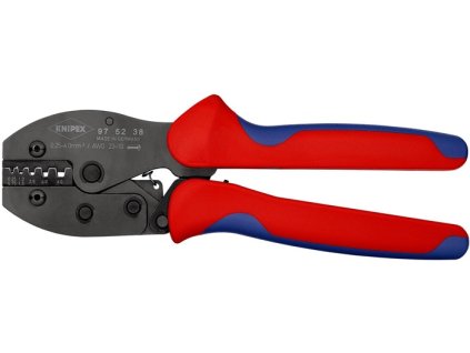 Kliešte na lisovanie koncoviek PreciForce® Celková dĺžka 220 mm 0,25 - 6 (AWG 23 - 10) mm² leštené (Farba Celková dĺžka 220 mm, Veľkosť 0,25 - 6 (AWG 23 - 10) mm² leštené)
