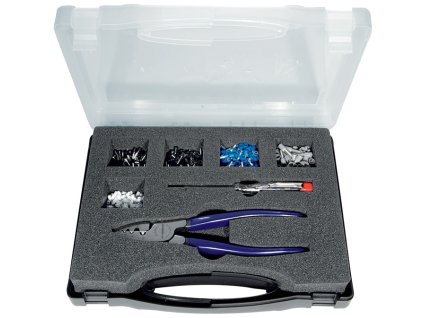 Sortiment koncoviek na koncovky drôtu  502 kusov 0,50 - 4,00 mm² Kliešte, fázová skúšačka (Farba 502 kusov 0,50 - 4,00 mm², Veľkosť Kliešte, fázová skúšačka)