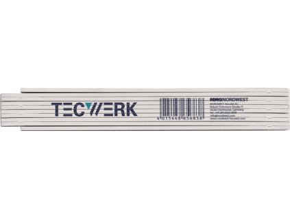 Meter skladací  Dĺžka 2 m mm/cm EG III (Farba Dĺžka 2 m, Veľkosť Dĺžka 2 m Buk biely  Dĺžka 2 m Buk biely)