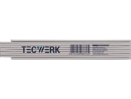 Meter skladací  Dĺžka 2 m mm/cm EG III (Farba Dĺžka 2 m, Veľkosť Dĺžka 2 m Plast biely  Dĺžka 2 m Plast biely)
