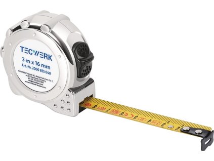 Vreckový rolovací meter TECWERK dĺžka 5 m šírka 19 mm mm/cm (Farba Dĺžka 5 m Šírka 19 mm mm/cm, Veľkosť Dĺžka 5 m Šírka 19 mm mm/cm   Dĺžka 5 m Šírka 19 mm mm/cm)