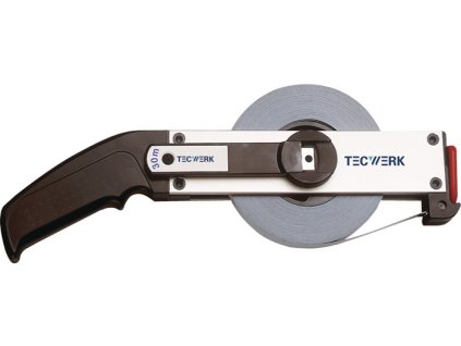 Pásmo meracie s rámom  Dĺžka 50 m Šírka pásky 13 mm A cm EG II (Farba Dĺžka 50 m Šírka pásky 13 mm, Veľkosť Dĺžka 50 m Šírka pásky 13 mm Hliníkový biely Oceľový meter  Dĺžka 50 m Šírka pásky 13 mm Hliníkový biely Oceľový meter)