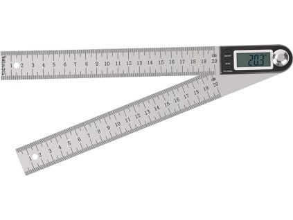 Úhlomer  Dĺžka koľajnice 200 mm Odčítanie 0,1° (Farba Dĺžka koľajnice 200 mm, Veľkosť Dĺžka koľajnice 200 mm digitálny  Dĺžka koľajnice 200 mm digitálny)