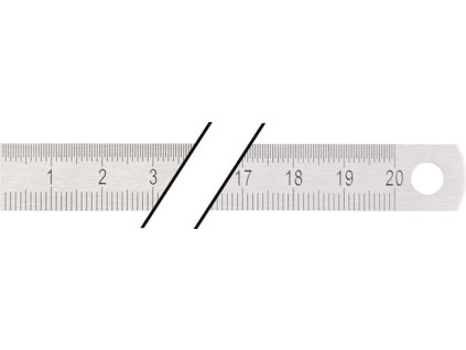 Oceľové pravidlo TECWERK dĺžka 500 mm (Farba Dĺžka 500 mm, Veľkosť Dĺžka 500 mm Rozstup B = mm/1/2 mm  Dĺžka 500 mm Rozstup B = mm/1/2 mm)