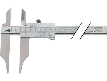 Dielenské meradlo na kalibre DIN 862 300 mm s hrotmi lopatiek čítanie bez paralaxy (Farba 300 mm, Veľkosť DIN 862 300 mm Dĺžka čepele 90 mm DIN 862 300 mm Dĺžka čepele 90 mm)