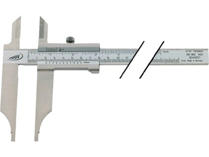 Dielenské meradlo na kalibre DIN 862 1000 mm s hrotmi lopatiek (Farba 1000 mm, Veľkosť DIN 862 1000 mm Dĺžka zobáka 150 mm DIN 862 1000 mm Dĺžka zobáka 150 mm)