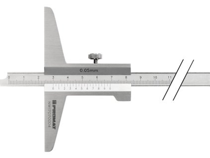 Hĺbkomer DIN 862 300 mm Priama meracia tyč 10 x 4,5 mm (Farba 300 mm, Veľkosť DIN 862 300 mm  DIN 862 300 mm)