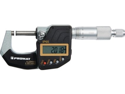 Strmeňový mikrometer DIN 863/1 IP65 25-50 mm digitálny (Farba 25-50 mm, Veľkosť DIN 863/1 IP65 25-50 mm  DIN 863/1 IP65 25-50 mm)