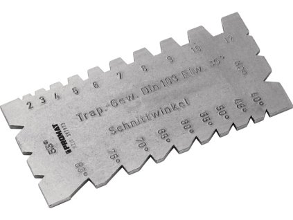Meradlo na sústruženie/rezanie závitov z ocele  Trapézové, Whitworthove a metrické závity  (Farba Trapézový, Whitworthov a metrický závit, Veľkosť Trapézový, Whitworthov a metrický závit   Trapézový, Whitworthov a metrický závit)