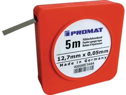 Mierka pásková škárová  Hrúbka 1,00 mm  (Farba Hrúbka 1,00 mm, Veľkosť Hrúbka 1,00 mm Dĺžka 5 m Šírka 12,7 mm  Hrúbka 1,00 mm Dĺžka 5 m Šírka 12,7 mm)