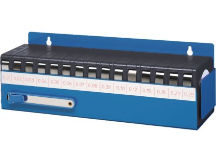 Sada škárových mierok pásových  0,01-0,25 mm INOX (Farba 0,01-0,25 mm, Veľkosť 0,01-0,25 mm Dĺžka 5 m Šírka 12,7 mm  0,01-0,25 mm Dĺžka 5 m Šírka 12,7 mm)