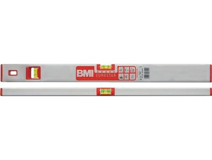 Vodováha EUROSTAR 200 cm Hliníková strieborná (Farba 200 cm, Veľkosť EUROSTAR 200 cm ± 0,5 mm/m EUROSTAR 200 cm ± 0,5 mm/m)