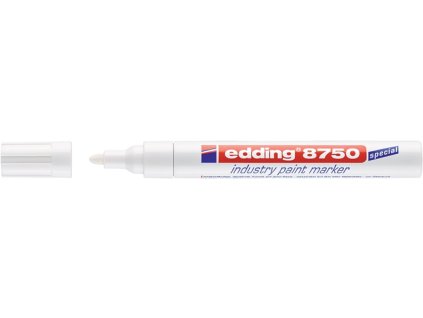 Priemyselný popisovač 8750 biela Šírka čiary 2-4 mm okrúhly hrot (Farba biela, Veľkosť Šírka čiary 2-4 mm okrúhly hrot)
