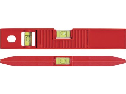 Vodováha TORPEDO 25 cm ABS červená (Farba 25 cm, Veľkosť TORPEDO 25 cm ± 1 mm/m s magnetom TORPEDO 25 cm ± 1 mm/m s magnetom)