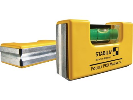 Vodováha Vreckový PRO Magnetický 7 cm Hliníková žltá (Farba 7 cm, Veľkosť Vreckový PRO Magnetický 7 cm ± 1 mm/m s magnetom Vreckový PRO Magnetický 7 cm ± 1 mm/m s magnetom)