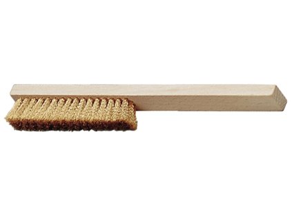 Jemná škrabacia kefa dĺžka 220 mm 0,15 mm mosadz 4-radová TECWERK (Farba Dĺžka 220 mm, Veľkosť 0,15 mm mosadz 4-radový)