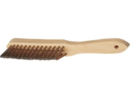 Pilový zvarový kefa dĺžka 295 mm 3-radový TECWERK (Farba Dĺžka 295 mm, Veľkosť 0,35 mm liata oceľ 3-radová)