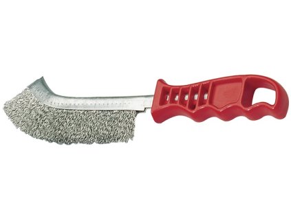 Drôtená kefa dĺžka 265 mm 1-radová TECWERK (Farba Dĺžka 265 mm, Veľkosť 0,3 mm oceľ 1-radový)