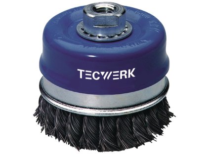 Kefa na poháre oceľová TECWERK (Farba Ø 100 mm hrúbka drôtu 0,5 mm, Veľkosť oceľ 8500 min-¹)