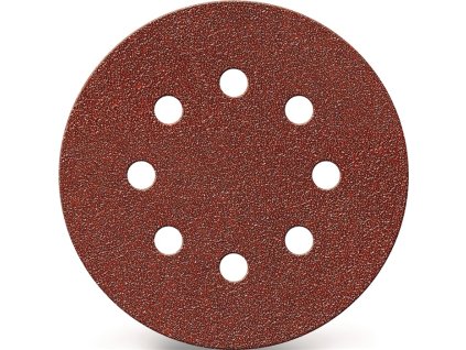 Vulkánfíbrový kotúčna drevo/kov korund TECWERK (Farba GLS 5 125 mm zrnitosť 240, Veľkosť na drevo/kov korund Počet otvorov 8)