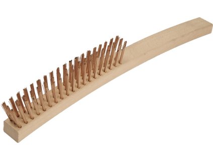 Drôtená kefa Dĺžka 350 mm 0,3 mm cínový bronzový drôt ENDRES TOOLS (Farba Dĺžka 350 mm, Veľkosť 0,3 mm cínový bronzový drôt 4-radové neiskriace)