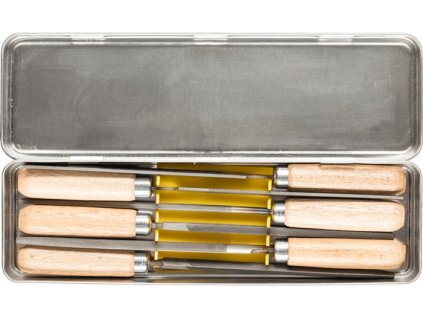 Sada pilníkov na kľúče dĺžka 100 mm rez 2 Kovová škatuľa PFERD TOOLS (Farba Dĺžka 100 mm, Veľkosť Rez 2 Kovová škatuľa)