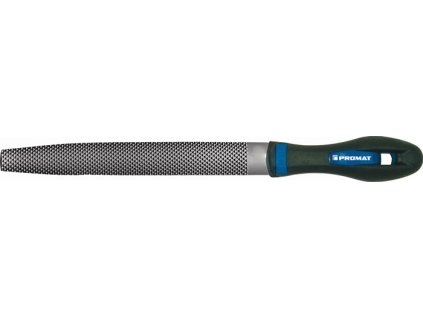 Skriňová rašple DIN 7263 D dĺžka 200 mm prierez 24 x 5 mm rez 2 polkruhové 2K-Ergo PROMAT (Farba Dĺžka 200 mm Prierez 24 x 5 mm, Veľkosť Rez 2 polkruhové 2K-Ergo)
