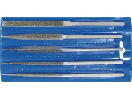Sada diamantových stabilizačných pilníkov dĺžka 215 mm 5-dielna D 126 PROMAT (Farba Dĺžka 215 mm 5-dielna, Veľkosť D 126)
