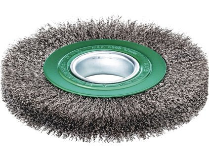 Kotúčová kefa 1 LESSMANN (Farba Ø 200 mm Hrúbka drôtu 0,30 mm, Veľkosť Vlnitá nerezová oceľ 24-27 mm 6000 min-¹ 1)