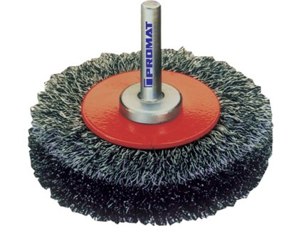 Okrúhla kefa PROMAT (Farba Ø 30 mm Hrúbka drôtu 0,2 mm, Veľkosť Oceľ 9 mm 20000 min-¹)