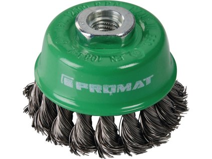 Hrnčeková kefa VA PROMAT (Farba Ø 100 mm hrúbka drôtu 0,5 mm, Veľkosť VA 8500 min-¹)