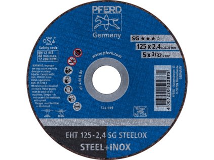 Rezný kotúč PFERD TOOLS (Farba D125x2,4 mm rovný, Veľkosť INOX Otvor 22,23 mm)