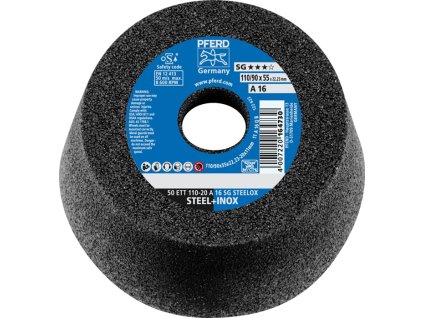 Brúsny kotúč ETT SG STEELOX 110/55 mm PFERD TOOLS (Farba 110/55 mm, Veľkosť INOX a oceľ 16 Otvor 22,23 mm)