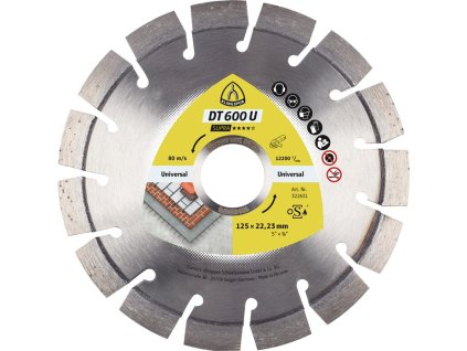 Diamantový rezný kotúč DT 600 U Supra KLINGSPOR (Farba Ø 350 mm Otvor 20 mm, Veľkosť Výška segmentu 10 mm Hrúbka segmentu 3 mm)