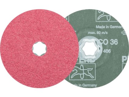 Vláknitý kotúč COMBICLICK CO PFERD TOOLS (Farba Ø 125 mm zrnitosť 36, Veľkosť Oceľ, liatina, hliník Keramická zrnitosť)