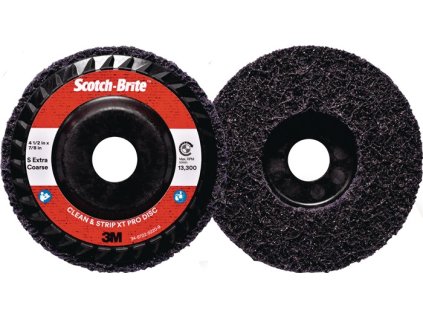 Hrubý čistiaci kotúč XT-RD PRO S extra hrubý 3M (Farba Ø125xmm, Veľkosť S veľmi hrubý Otvor 22,23 mm)