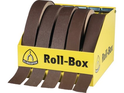 Úsporný držiak valcov ROLL-BOX na 5 valcov šírky 50 mm KLINGSPOR (Farba f.5 roliek šírky 50 mm)